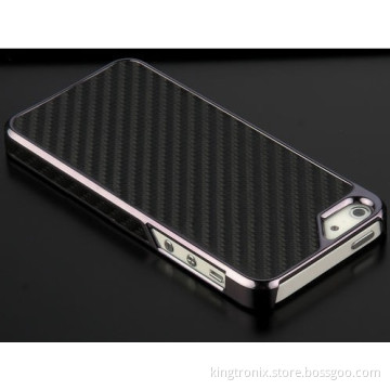 Chrome Carbon Fiber Case Cover for iPhone 5 (KT-11011)
